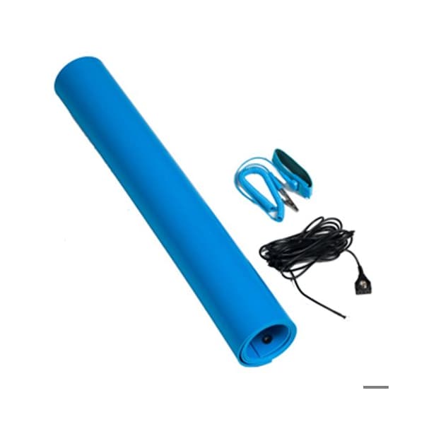ESD Anti-Static Table Mat Kit, 20 In. x 36 In., Blue